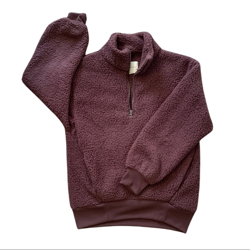 Sherpa Pullover Jacket w/ Pockets